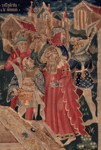 Geschichte von St. Piat und St. Eleuthère, Szene 12: Die Auferstehung der Tochter des Tribuns (Detail)
