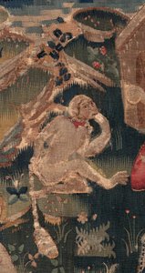 Geschichte von Saint Piat und Saint Eleuthère, Szene 12: Die Auferstehung der Tochter des Tribuns (Detail) von Unknown artist