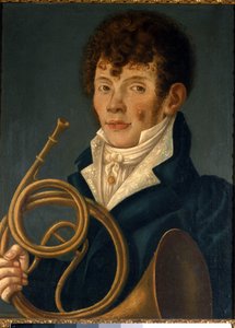 Hornspieler (suonatore di corno) von Unknown artist