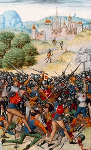 Hundertjähriger Krieg: Die Schlacht von Pontvallain zwischen Franzosen und Engländern am 4.12.1370