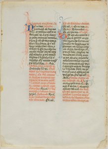 Illuminierte Manuskriptseite von Unknown artist