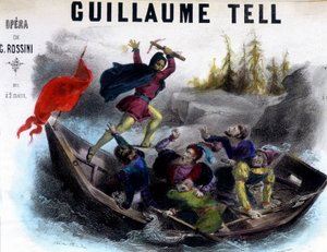 Illustration einer Partitur von „Guillaume Tell“ von Unknown artist