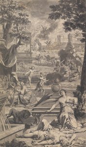 Illustration zu Tonsons Ovid Metamorphosen (drei von vier) von Unknown artist