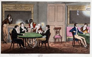 In einem englischen Club: „Cheating Tripot“, England von Unknown artist