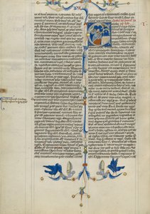 Initiale C: Salomo opfert im Tempel von Unknown artist
