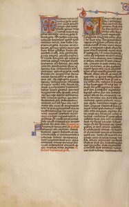 Initiale V: Zephaniah zeigt auf ein Kind
