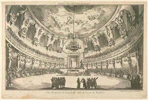 Innenraum des neuen Konzertsaals, Venedig von Unknown artist