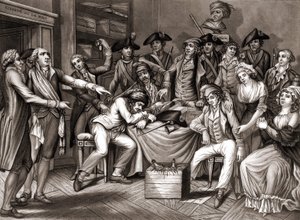 Innenraum des Revolutionären Komitees. ca. 1794 von Unknown artist