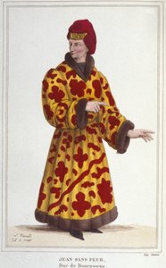 Johann Ohnefurcht (1371-1419), Herzog von Burgund. Gravur von 1830 von Unknown artist
