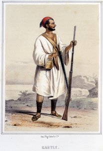 Kabyle in Algier in der zweiten Hälfte des 19. Jahrhunderts. von Unknown artist