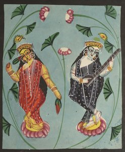 Lakshmi und Sarasvati