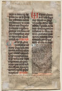 Blatt aus einem Messbuch: Text (verso)