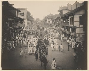 Ankunftsprozession von Lord Tawhurst durch die Lord Harris Road von Unknown artist