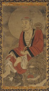 Luohan und Löwe