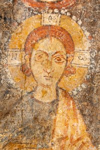 Madonna und Kind zwischen den Erzengeln, Detail des Kindes