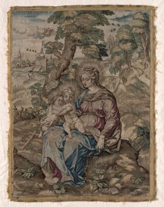 Madonna mit Christuskind und Johannes dem Täufer von Unknown artist