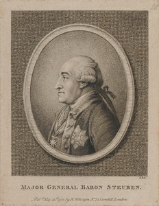 Generalmajor Baron Steuben (Radierung)