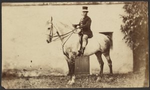 [Mann auf einem Pferd] von Unknown artist