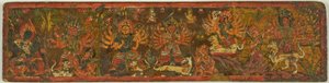 Manuskriptdeckel aus der Verherrlichung der Großen Göttin (Devimahatmya)