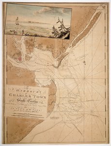 Karte von Charles Town in South Carolina von Unknown artist