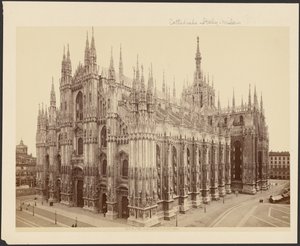 Mailand, Der Dom vom Königspalast von Unknown artist