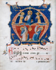 Miniatur aus einem Choralpergament