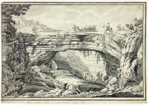 Natürliche Brücke von Veia in den Veroneser Hügeln, in der Nähe von Lugo von Unknown artist