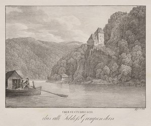 Niederösterreich, Das Alte Schloss Greifenstein von Unknown artist