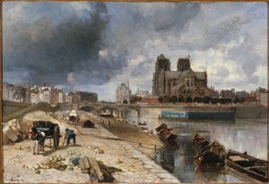 Notre-Dame vom Quai de la Tournelle aus gesehen