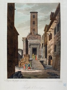 Osmanisches Reich: Der Tempel des Aesculapus - in „The ancient and modern costume“ von Jules Ferrario, ed Milan von Unknown artist