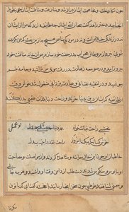 Seite aus Geschichten eines Papageis (Tuti-nama): Textseite von Unknown artist