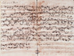 Seite des Präludiums in C aus Das wohltemperierte Klavier von Johann Sebastian Bach
