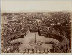 Panorama von der Kuppel des Petersdoms, Rom