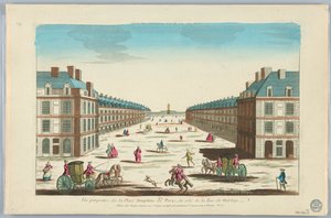 Guckkasten, Vue Perspective de la Place Dauphine de Paris, du Côté de la Rue de Harlay, Nr. 162