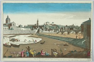 Guckkasten, Vue de Florence Prise de Vaga Loggia, 19 von Unknown artist