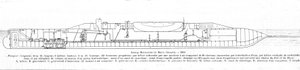 Tafel, die das französische U-Boot Bourgeois und Braun darstellt von Unknown artist
