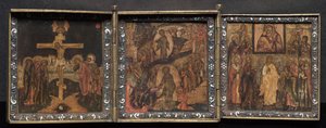 Tragbares Triptychon-Ikone
