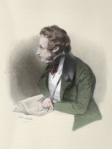 Porträt von Alfred de Vigny (Alfred Victor, Graf von Vigny) von Unknown artist