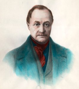 Porträt von Auguste Comte (1798 - 1857), französischer Philosoph von Unknown artist
