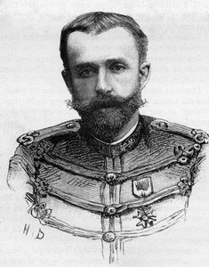 Porträt von Captain Henry Pleigneur, gestorben 1887 bei einem Kanuunfall in Katabi