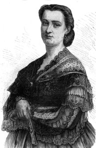 Porträt von Carlotta Patti, lyrische Sängerin und Schwester von Adelina Patti. von Unknown artist