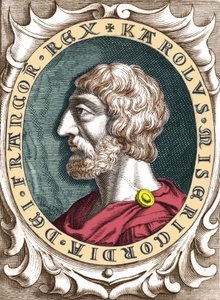 Porträt von Karl dem Großen oder Karl I. der Große (742 - 814), König der Franken von Unknown artist