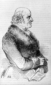 Porträt von Christian Hahnemann (1755 - 1843), Begründer der Homöopathie. Gravur aus dem 19. Jahrhundert. von Unknown artist