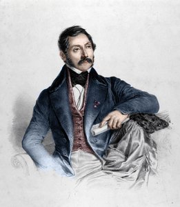 Porträt von Felice Romani, Librettist, Dichter und italienischer Kritiker (1788-1865).