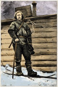 Porträt von Fridtjof Nansen (1861-1930), norwegischer Entdecker, 1896 von Unknown artist