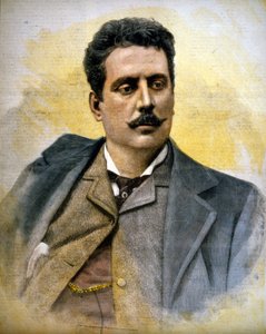 Porträt von Giacomo Puccini (1858-1924), italienischer Komponist