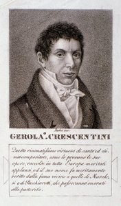 Porträt von Girolamo Crescentini von Unknown artist