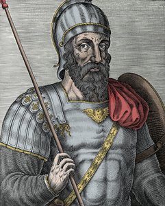 Porträt von Gottfried von Bouillon (1040/61-1100), fränkischer Ritter, einer der Anführer des Ersten Kreuzzugs von Unknown artist