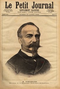 Porträt von Gustave Noblemaire (1832-1924), der nach erfolgreicher Überwachung des Baus der Eisenbahnlinie Alger-Oran bis 1869 nach Paris zurückkehrte, um die Leitung der Paris Lyon Mediterranee Gesellschaft zu übernehmen, eine Position, die er 26 Jahre la