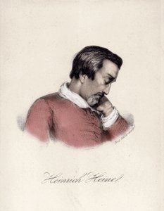 Porträt von Heinrich Heine (1797-1856), deutscher Schriftsteller